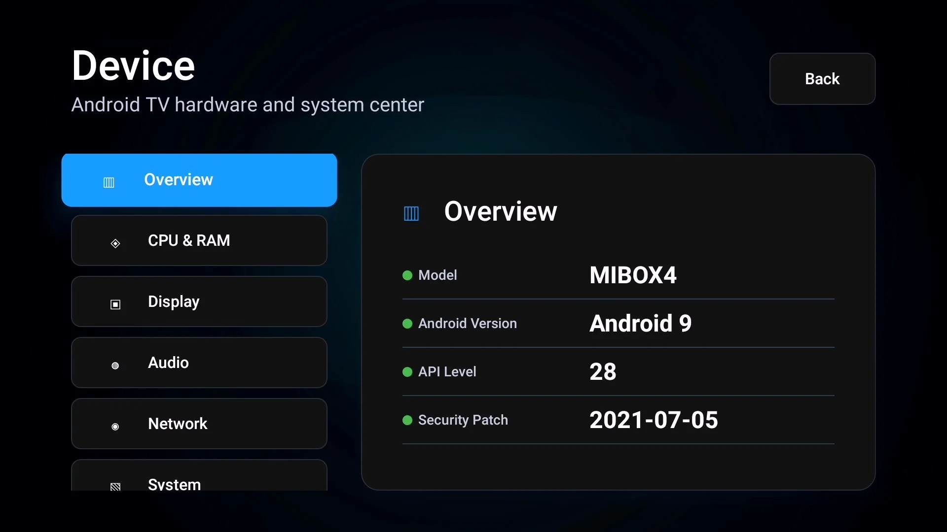 Device information